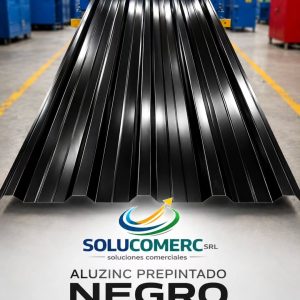 Aluzinc prepintado negro