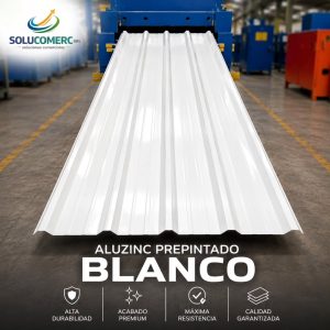 Aluzinc prepintado blanco